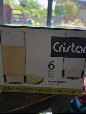 Cristar Tequila Shooter Shot Glasses - Set of 5 (Clear)